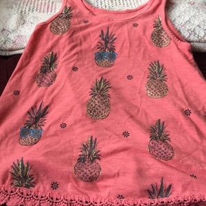Girls pineapple tank top